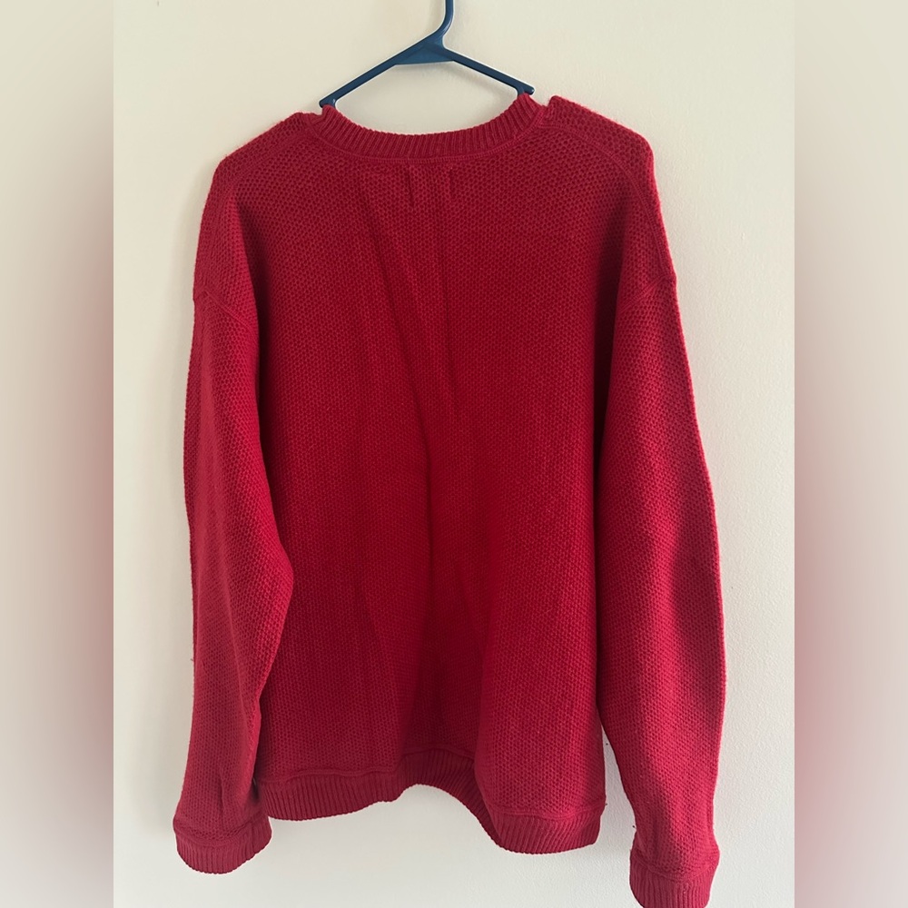 GAP Women's Bold Red Crew Neck Sweater